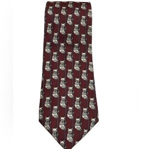 Brooks Brothers Makers Vintage Panda Bear Striped Men’s Neck Tie